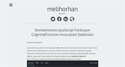 Desktop Screenshot of melihorhan.com