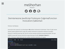 Tablet Screenshot of melihorhan.com